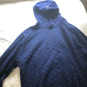 Nike Swooshes All-over Hoodie Sz XL